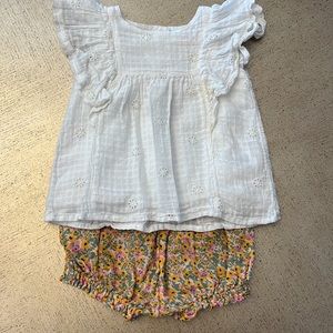 Cat & Jack Eyelet Summer Short Set
